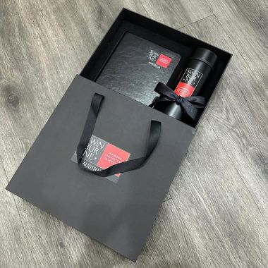 BỘ QUÀ TẶNG SỔ TAY KÈM BÌNH IN LOGO GIÁ RẺ