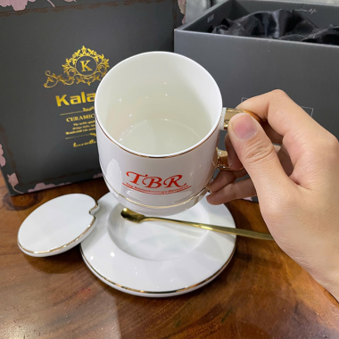BỘ QUÀ TẶNG LY SỨ IN LOGO TBR - LY SỨ IN LOGO THEO YÊU CẦU