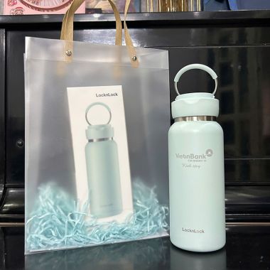 BÌNH GIỮ NHIỆT LOCK&LOCK SLING RING TUMBLER 650ML – LHC4321 IN LOGO THEO YÊU CẦU