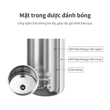 Bình Giữ Nhiệt LocknLock LHC4244 460ml – In & Khắc Logo Theo Yêu Cầu