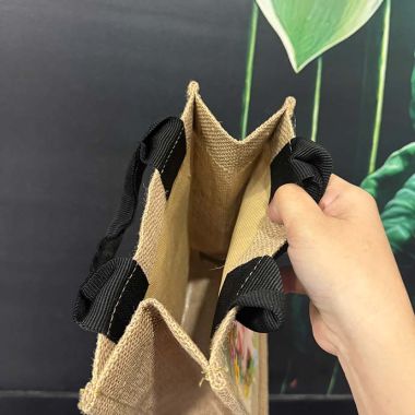 TÚI VẢI ĐAY CÓ ÉP VẢI KHÔNG DỆT MẶT TRONG IN LOGO THEO YÊU CẦU