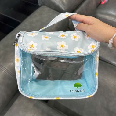 TÚI ĐỰNG MỸ PHẨM PVC CÓ HỌA TIẾT IN LOGO THEO YÊU CẦU