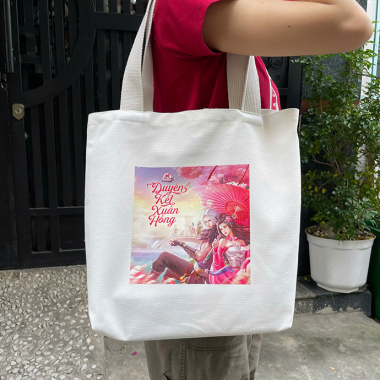 TÚI VẢI CANVAS IN LOGO - SẢN XUẤT TÚI VẢI GIÁ RẺ