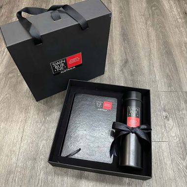 BỘ QUÀ TẶNG SỔ TAY KÈM BÌNH GIỮ NHIỆT IN LOGO THEO YÊU CẦU