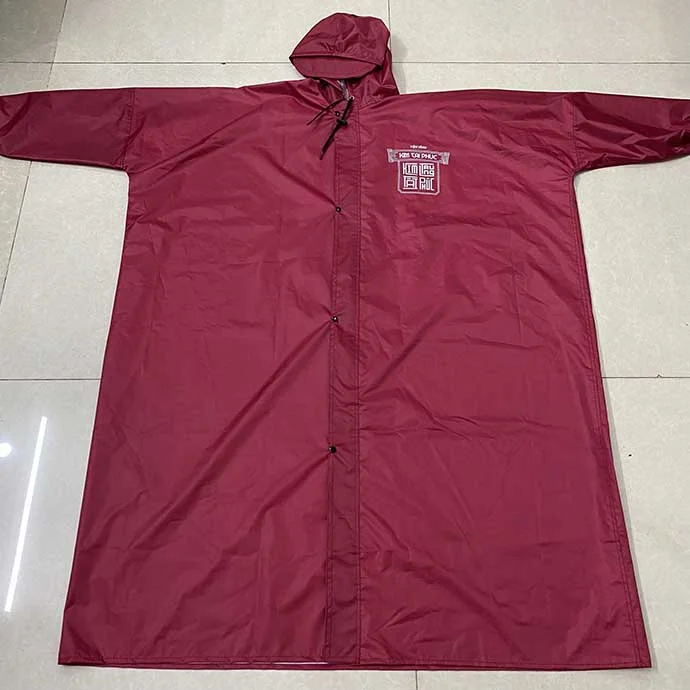 ÁO MƯA VẢI DÙ BÍT CÓ DÂY KÉO IN LOGO 2 VỊ TRÍ