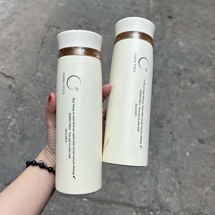 BÌNH GIỮ NHIỆT LOCK&LOCK CHẤT LƯỢNG KHẮC LOGO PURNA YOGA