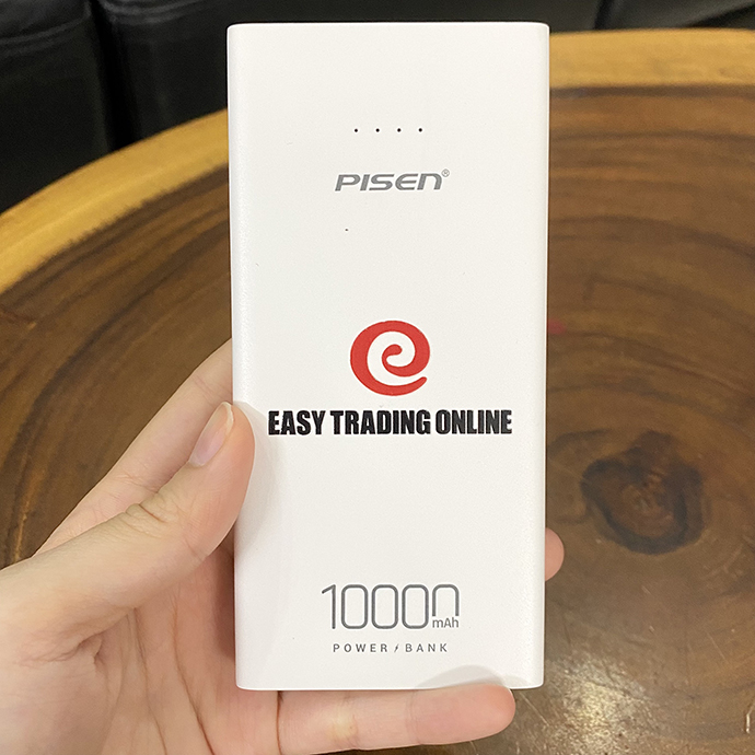 PIN DỰ PHÒNG 10000MAH PISEN IN LOGO THEO YÊU CẦU