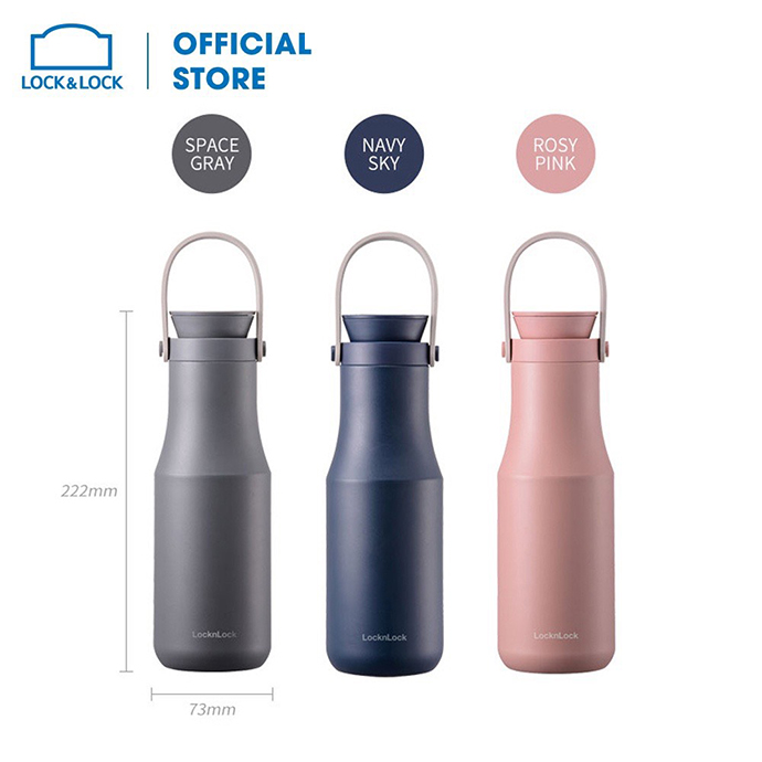 BÌNH GIỮ NHIỆT BẰNG THÉP KHÔNG GỈ LOCK&LOCK LHC4202 METRO DOUBLE