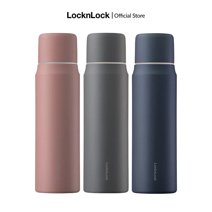 BÌNH GIỮ NHIỆT LOCK&LOCK LHC1487GRY MAMAN CUP VACUUM 505ML