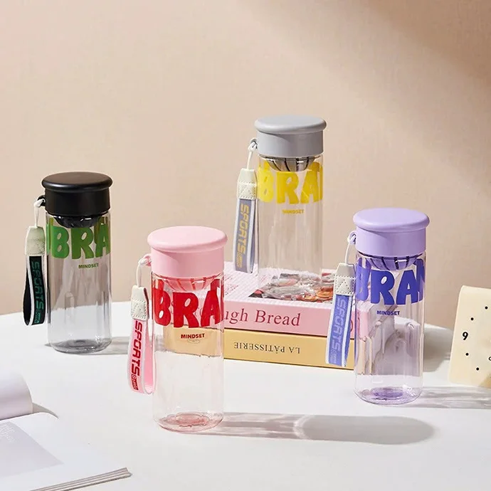 BÌNH NHỰA TRONG SUÔT NHIỀU MÀU IN LOGO THEO YÊU CẦU