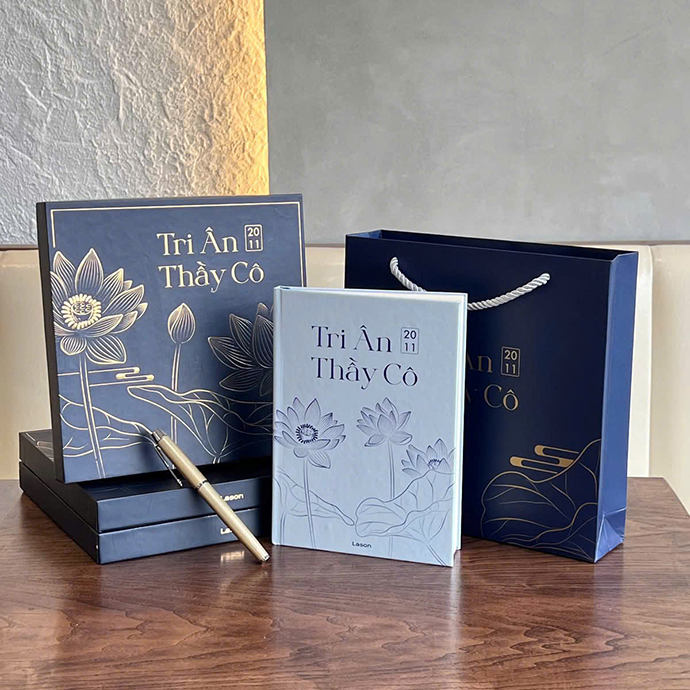 BỘ QUÀ TẶNG SỔ TAY - BÚT TRI ÂN THẦY CÔ SANG TRỌNG VÀ Ý NGHĨA