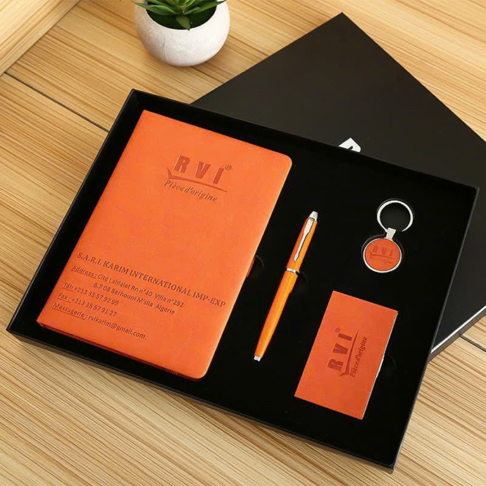 BỘ QUÀ TẶNG SỔ TAY - BÚT KIM LOẠI - HỘP ĐỰNG NAMECARD - MÓC KHÓA