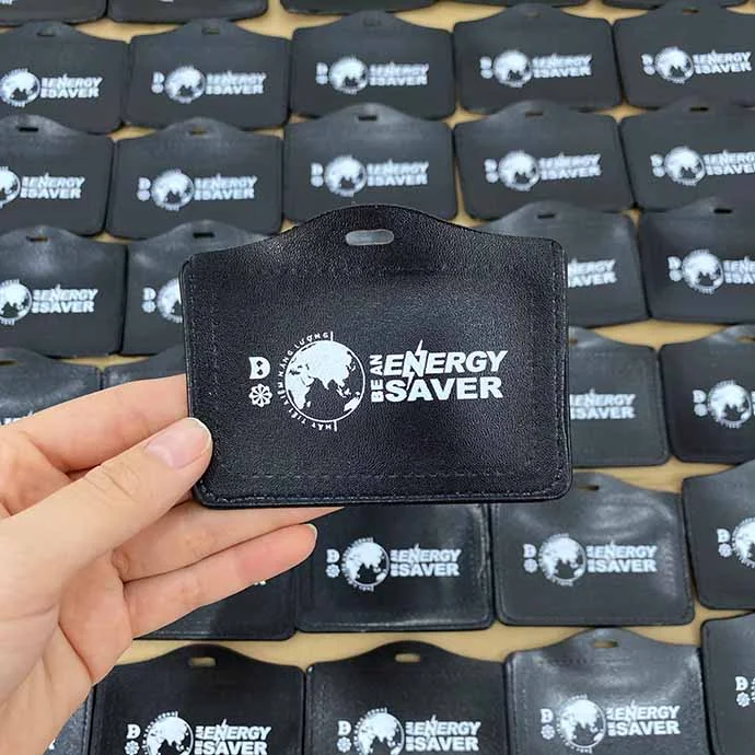 BAO ĐỰNG THẺ NHÂN VIÊN DA PU  - BAO ĐỰNG THẺ NHÂN VIÊN IN LOGO