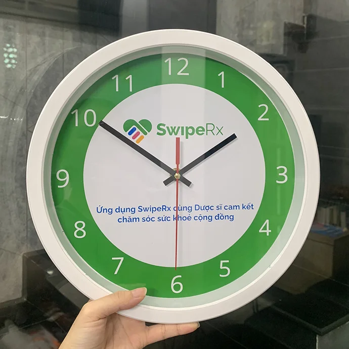 ĐỒNG HỒ IN LOGO GIÁ RẺ - ĐỒNG HỒ TREO TƯỜNG IN LOGO THEO YÊU CẦU