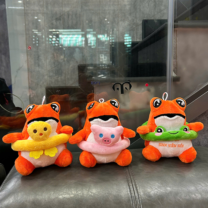 MÓC KHÓA THÚ BÔNG THÊU LOGO - QUÀ TẶNG DỄ THƯƠNG, GIÁ RẺ