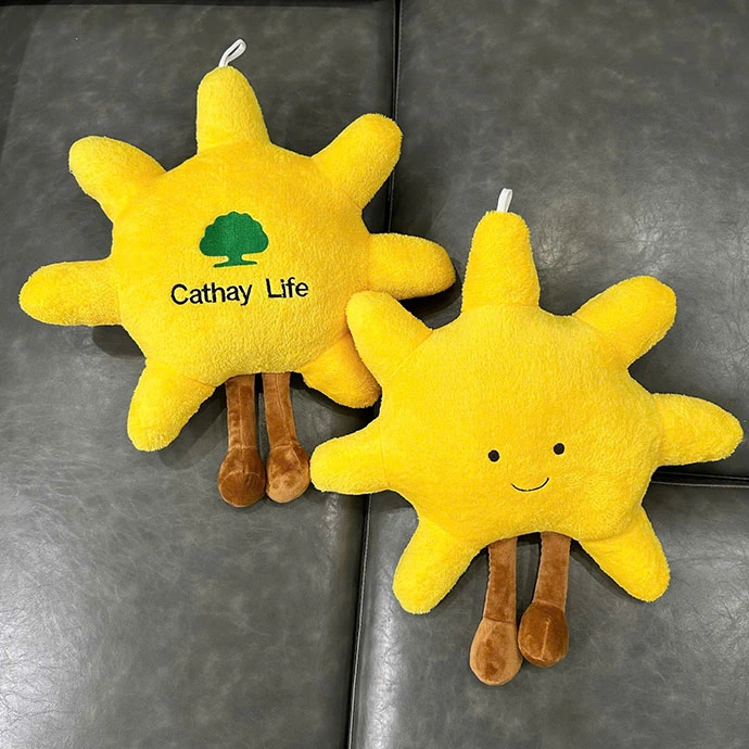 GỐI BÔNG MẶT TRỜI THÊU LOGO - QUÀ TẶNG DOANH NGHIỆP ẤN TƯỢNG