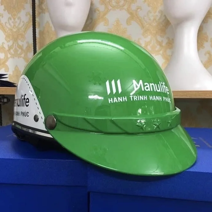 NÓN BẢO HIỂM QUÀ TẶNG NỬA ĐẦU IN LOGO MANULIFE