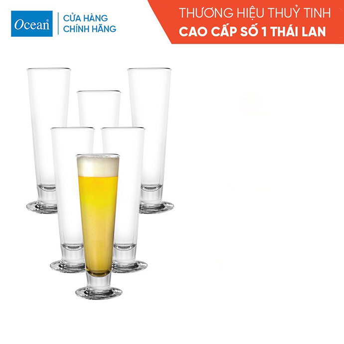 BỘ 6 LY THUỶ TINH OCEAN VIVA FOOTED 420ML - 1B16315