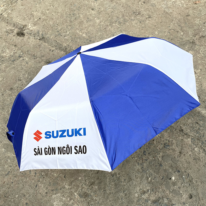 DÙ XẾP TỰ ĐỘNG IN LOGO SUZUKI - DÙ XẾP IN LOGO THEO YÊU CẦU