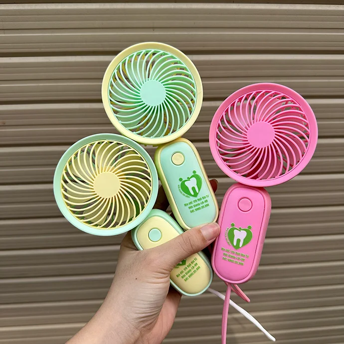 QUẠT MINI CẦM TAY IN LOGO