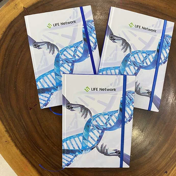 SỔ BÌA BỒI IN LOGO THEO YÊU CẦU - SỔ BÌA BỒI GIÁ RẺ