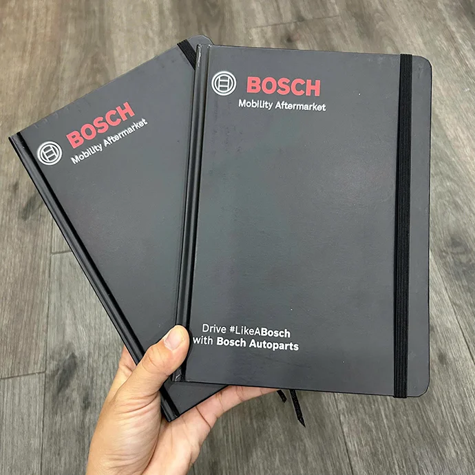 SỔ TAY BÌA BỒI IN LOGO SANG TRỌNG - CHUYÊN NGHIỆP