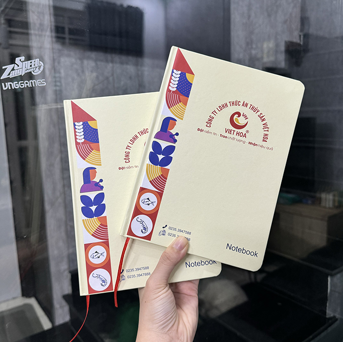 SỔ TAY KHỔ A5 DÁN GÁY - SỔ KRAFT BỒI CARTON 3 LỚP