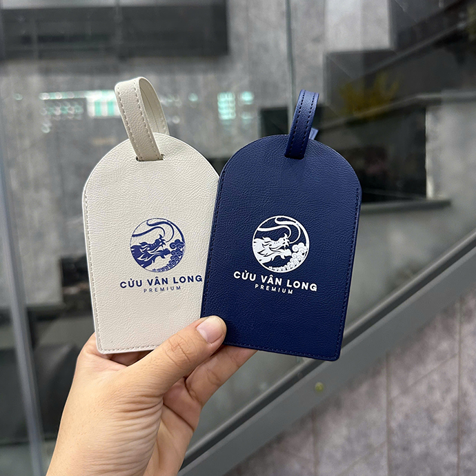 THẺ TREO HÀNH LÝ DA PU IN LOGO - QUÀ TẶNG CAO CẤP, GIÁ XƯỞNG