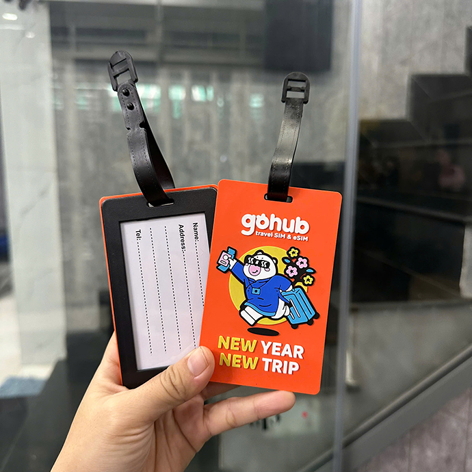 THẺ TREO HÀNH LÝ QUÀ TẶNG DOANH NGHIỆP - TAG TREO VALI IN LOGO THEO YÊU CẦU