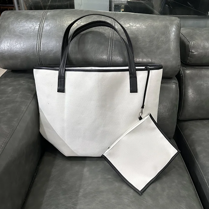 TÚI VẢI CANVAS QUAI DA KÈM TÚI PHỤ CAO CẤP