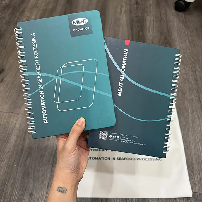 SỔ LÒ XO BÌA CỨNG IN LOGO DOANH NGHIỆP CAO CẤP