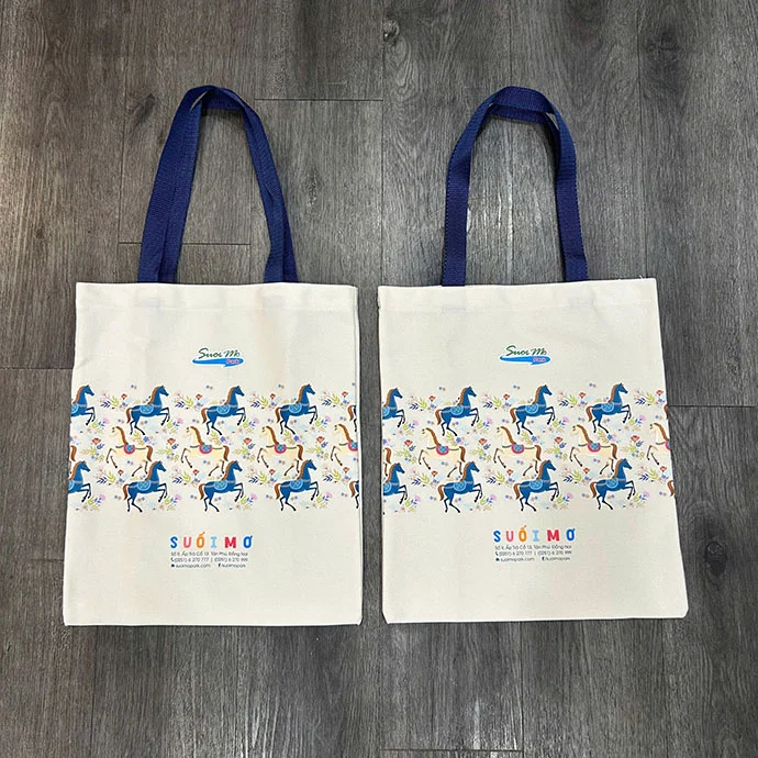 TÚI CANVAS IN LOGO DOANH NGHIỆP - QUÀ TẶNG THÂN THIỆN VỚI MÔI TRƯỜNG