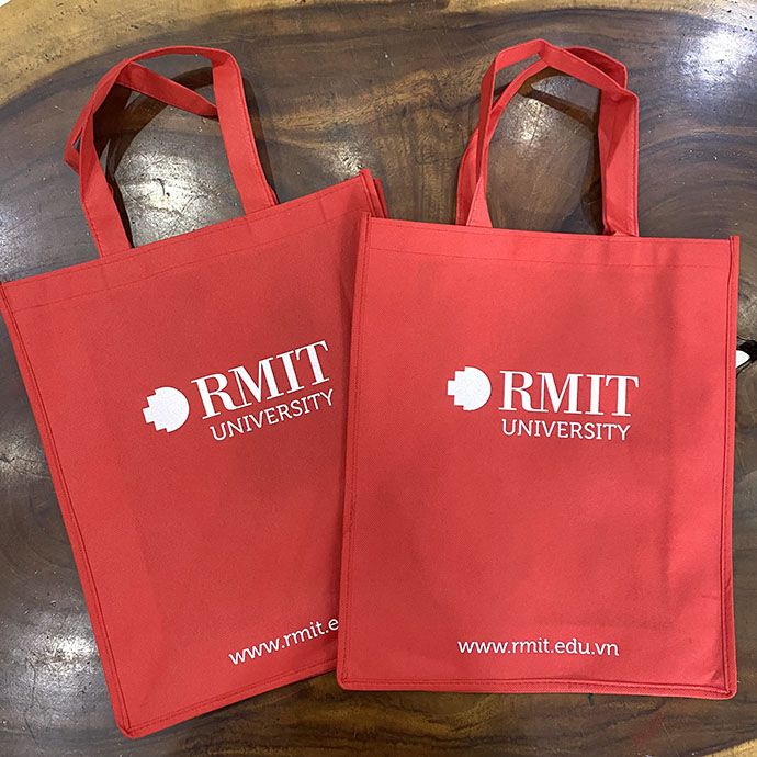 TÚI VẢI KHÔNG DỆT IN LOGO RMIT - TÚI VẢI KHÔNG DỆT GIÁ RẺ