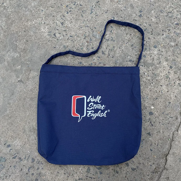 TÚI CANVAS ĐEO CHÉO IN LOGO 2 MẶT