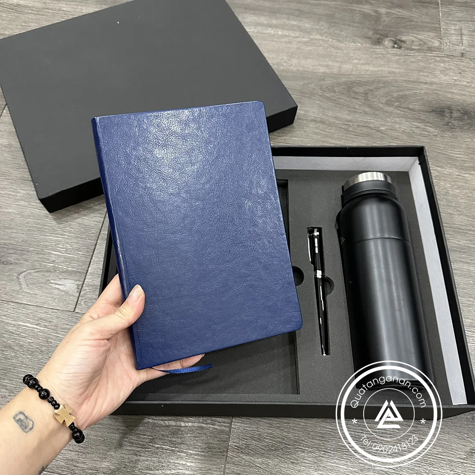 BỘ QUÀ TẶNG DOANH NGHIỆP BÌNH GIỮ NHIỆT VÀ SỔ TAY KÈM BÚT KÝ GIÁ RẺ