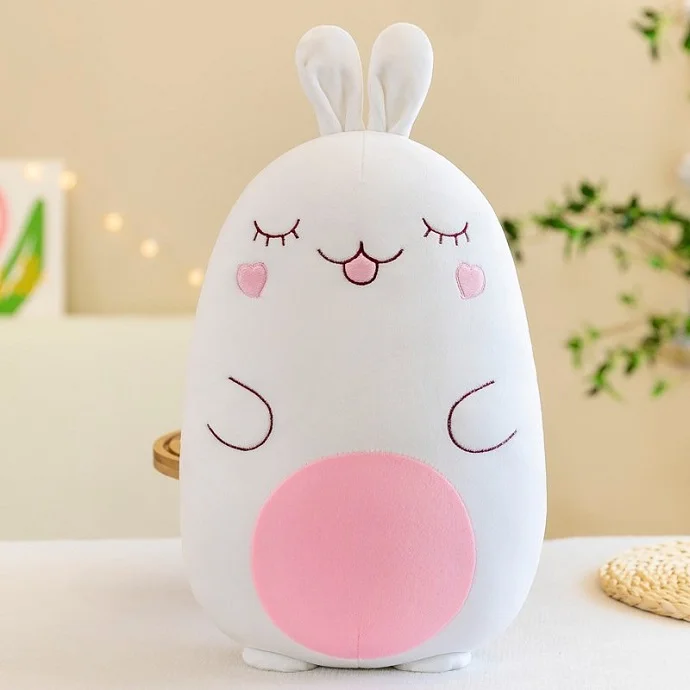 GỐI BÔNG HÌNH THỎ THÊU LOGO GIÁ RẺ - QUÀ TẶNG TRƯỜNG HỌC