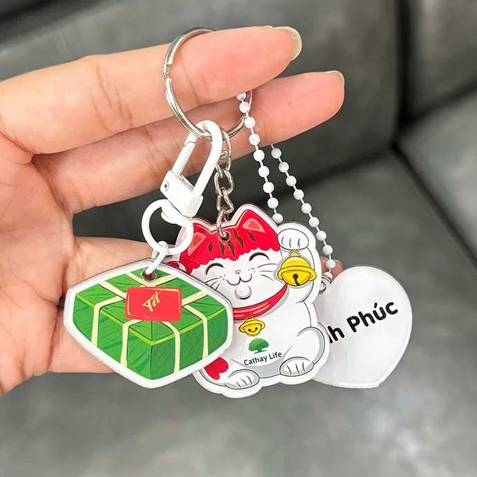 MÓC KHÓA NHỰA MICA - SẢN XUẤT THEO YÊU CẦU