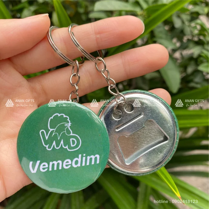 MÓC KHÓA KHUI BIA IN LOGO VEMEDIM