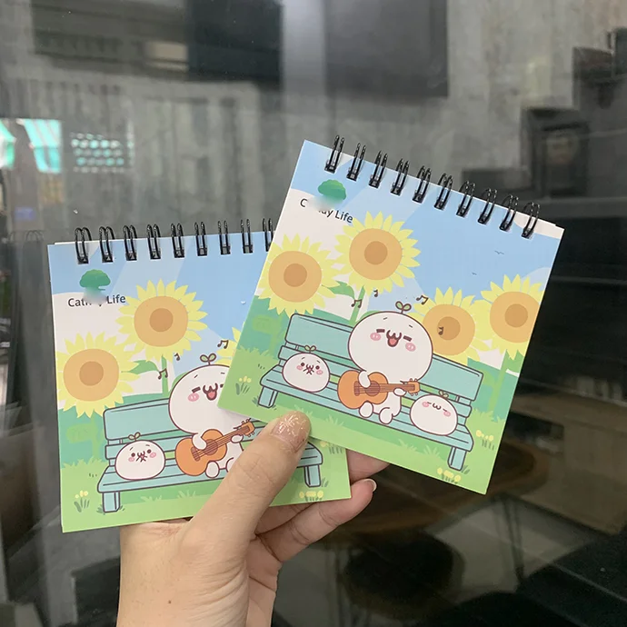 SỔ NOTE LÒ XO 10X10CM IN LOGO THEO YÊU CẦU - XƯỞNG SẢN XUẤT SỔ TAY GIÁ RẺ