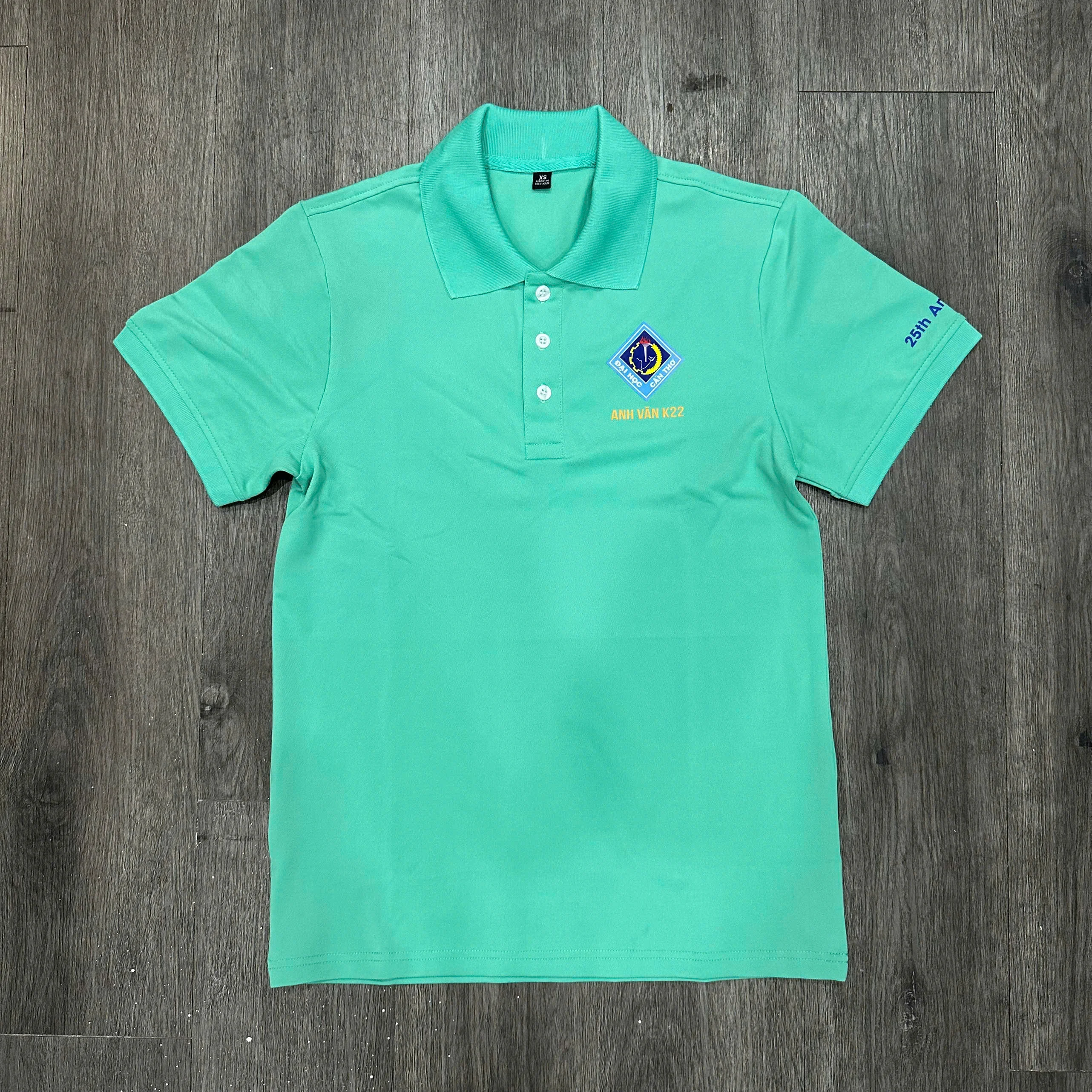 ÁO THUN CỔ TRỤ IN LOGO THEO YÊU CẦU