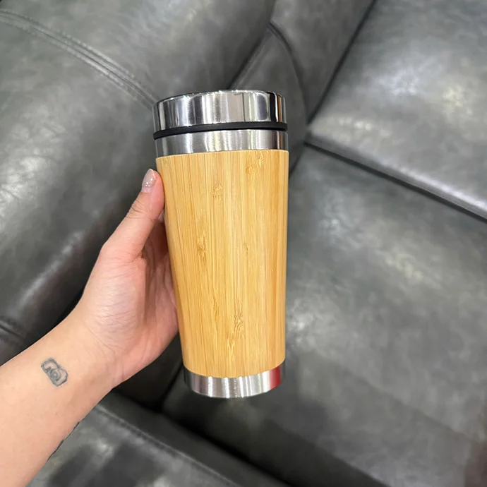 LY GIỮ NHIỆT ỐNG TRE IN LOGO - SẢN XUẤT IN LOGO THEO YÊU CẦU