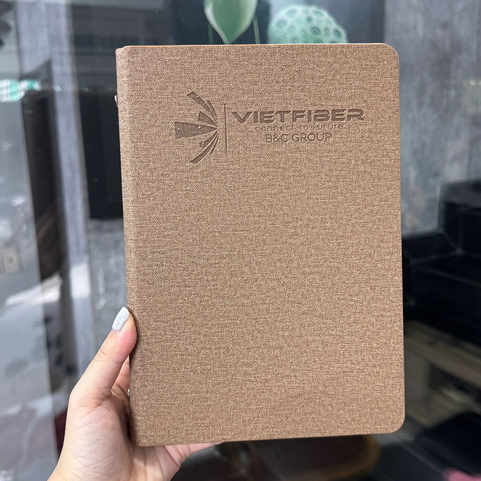 SỔ TAY A5 BÌA CÒNG IN LOGO GIÁ RẺ
