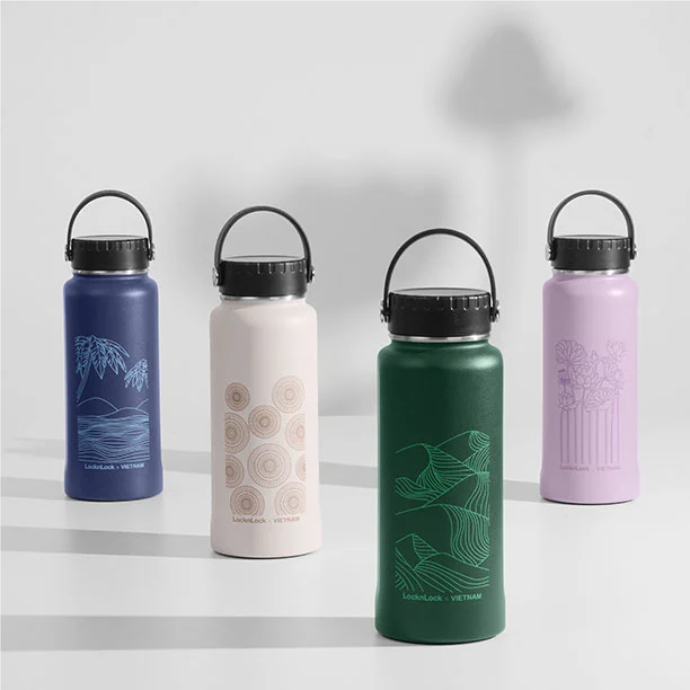 Bình Giữ Nhiệt Lock&Lock Riga Tumbler LHC4160 (897ml) – In & Khắc Logo Theo Yêu Cầu
