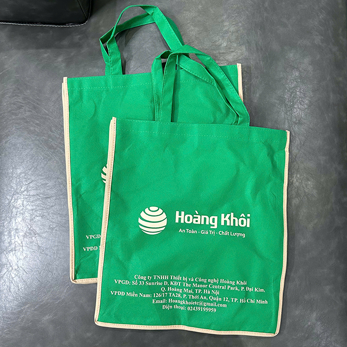 TÚI VẢI KHÔNG DỆT IN LOGO - TÚI VẢI KHÔNG DỆT HOÀNG KHÔI