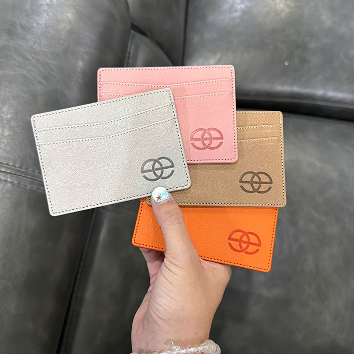 VÍ DA CHẤT SIMILI MINI DẬP CHÌM LOGO THEO YÊU CẦU