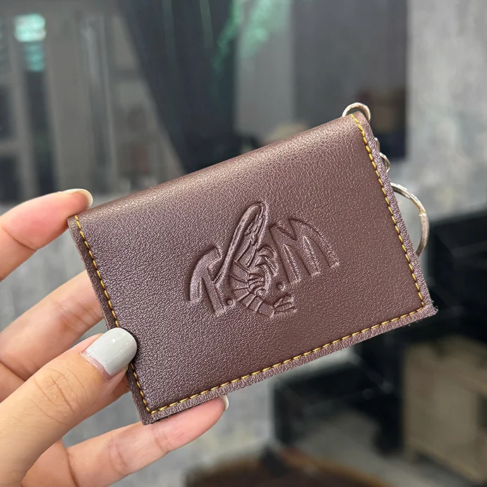 VÍ MINI ĐỰNG TIỀN MINI CÓ MÓC KHÓA - IN LOGO THEO YÊU CẦU