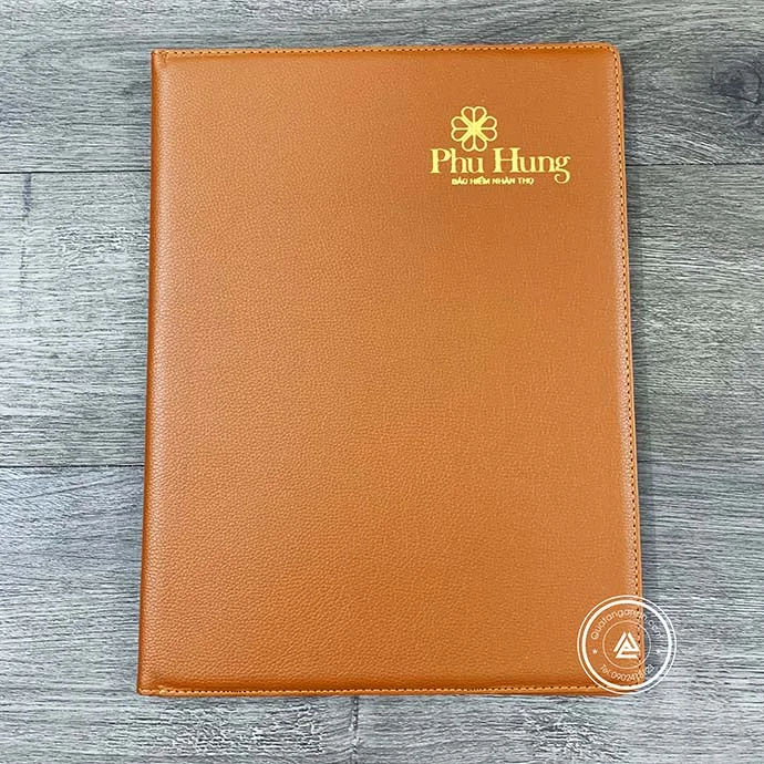 BÌA DA ĐỰNG HỒ SƠ ĐA NĂNG IN LOGO